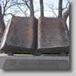 the giant bronze book